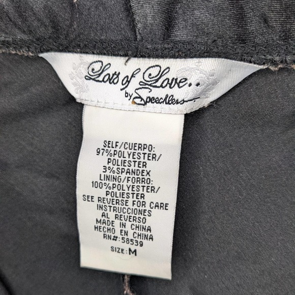 Lots of Love by Speechles Y2K Black Party Halter  Top M - Picture 4 of 5